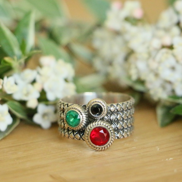 Artisan sterling silver ring Size 7.5 - Picture 3 of 7